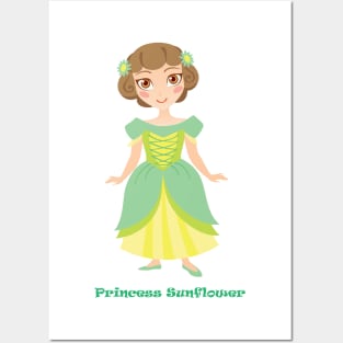 Princess Sunflower Posters and Art